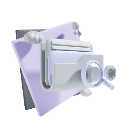File Not Found With Square Background 3 D Icon 3D Icon