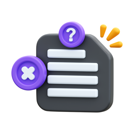 File Not Found  3D Icon