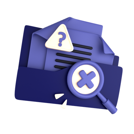 File Not Found  3D Icon