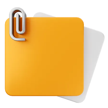 File Note  3D Icon