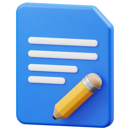 File Note  3D Icon