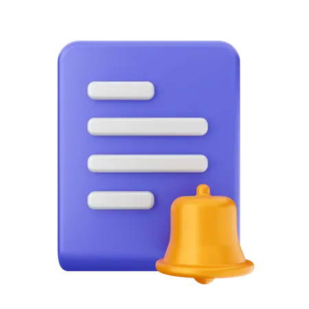 File Notification 3D Icon