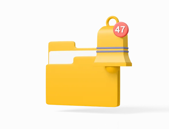 File Notification  3D Icon