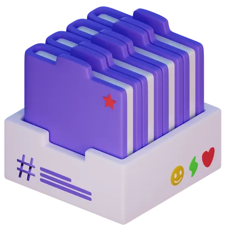 File Organizer  3D Icon