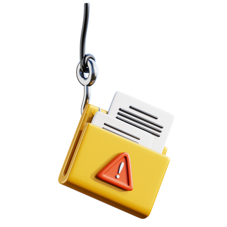 File phishing  3D Icon