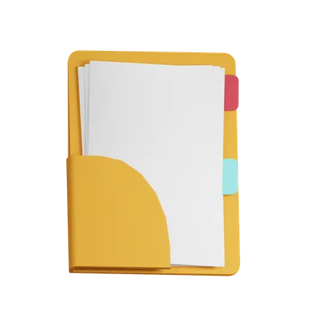 File Portfolio 3D Icon
