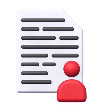 File Profile  3D Icon