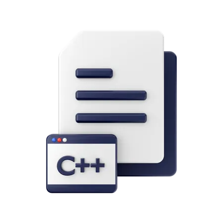 File Programming C  3D Illustration