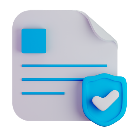 File protection  3D Icon