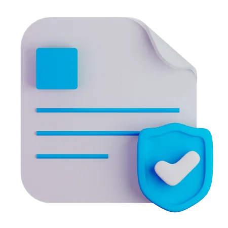 File protection  3D Icon
