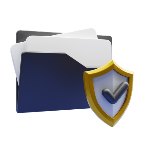 File Protection  3D Icon