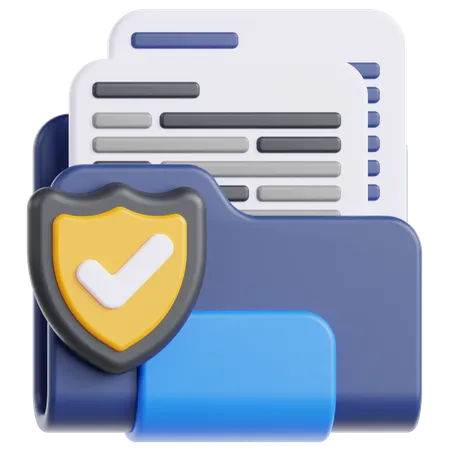 File Protection  3D Icon