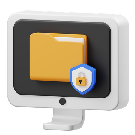 File Protection  3D Icon