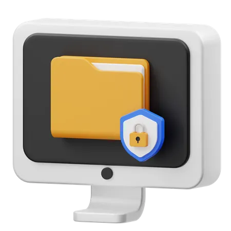 File Protection  3D Icon