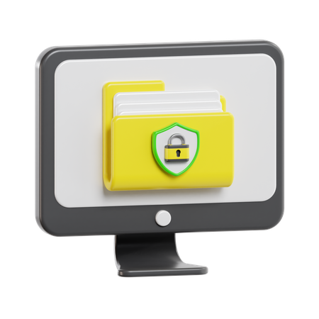 File Protection  3D Icon