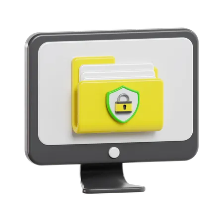 File Protection  3D Icon