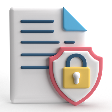 File Protection  3D Icon