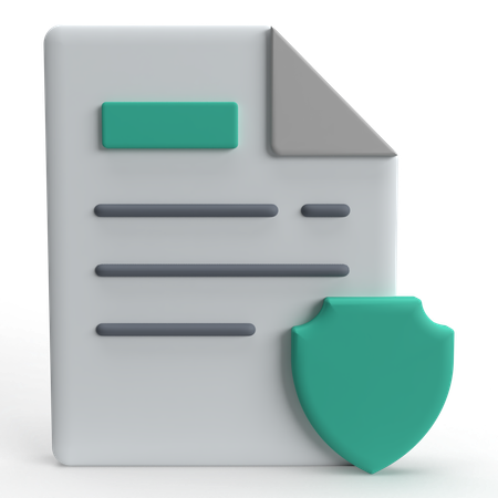 File Protection  3D Icon