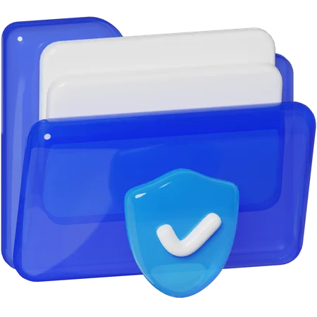 File Protection  3D Icon