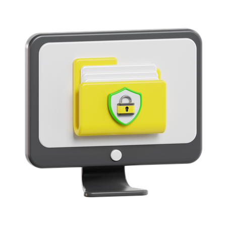 File Protection  3D Icon