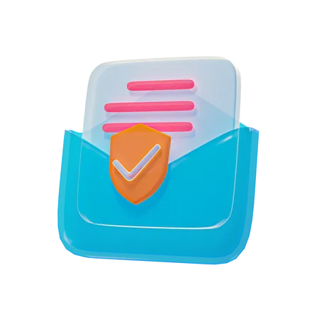 File Protection  3D Illustration