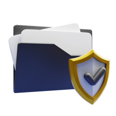 File Protection 3D Icon