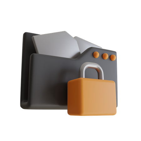File Protection 3D Icon