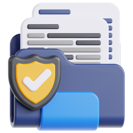 File Protection  3D Icon