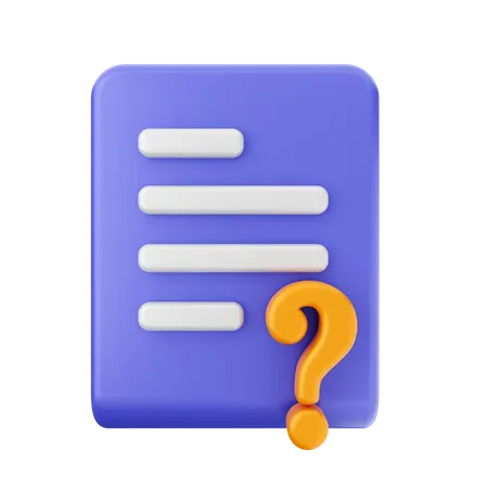 File Question  3D Icon