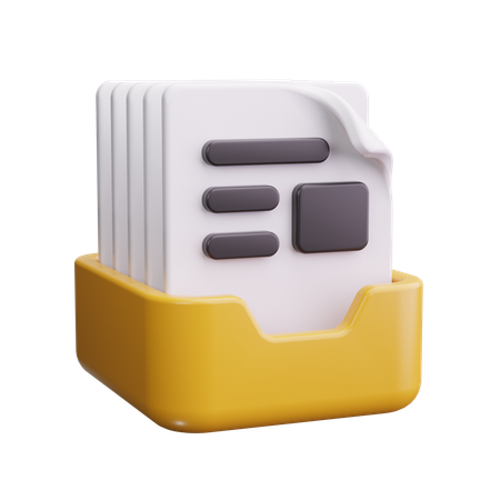 File Rack  3D Icon