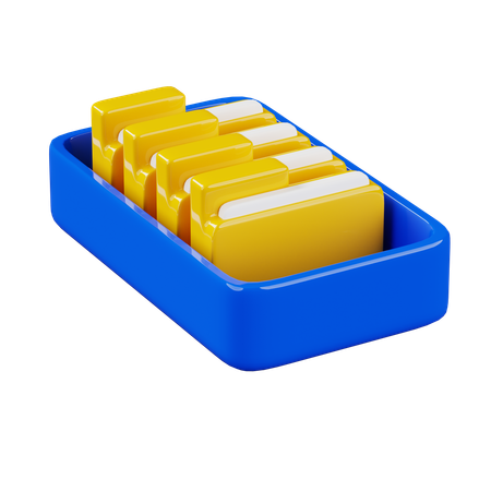 ファイルラック  3D Icon