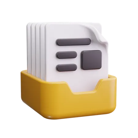 File Rack  3D Icon