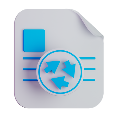 File recycle  3D Icon