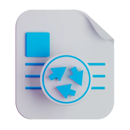 File recycle  3D Icon