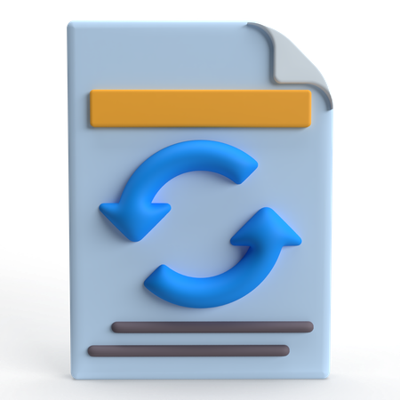 File Reload  3D Icon