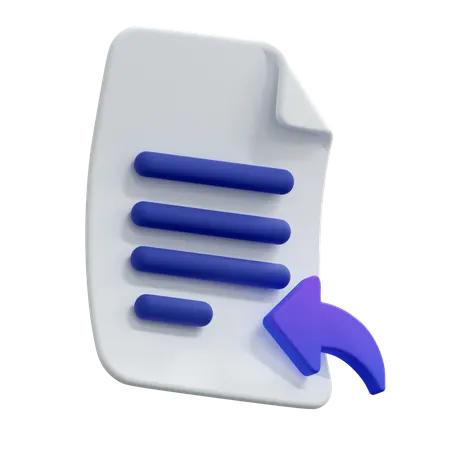 File Reply  3D Icon