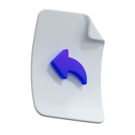 File Reply  3D Icon