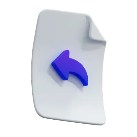 File Reply  3D Icon
