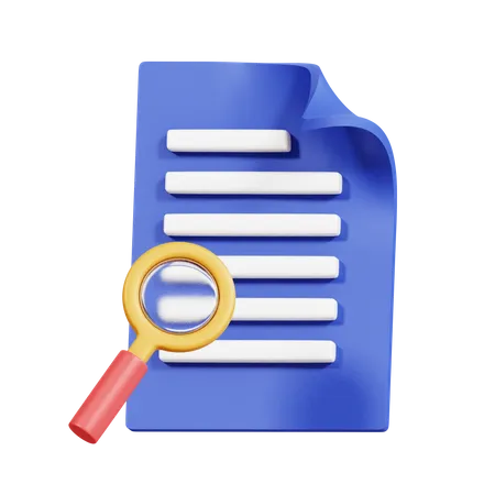 File Research  3D Icon