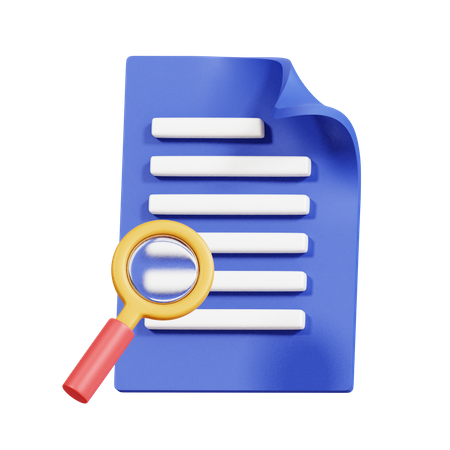 File Research 3D Icon