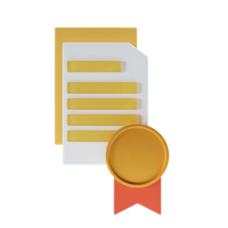 Reward File Icon 3D Icon