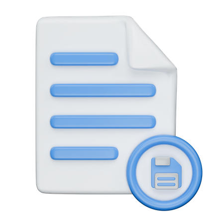 File Save  3D Icon