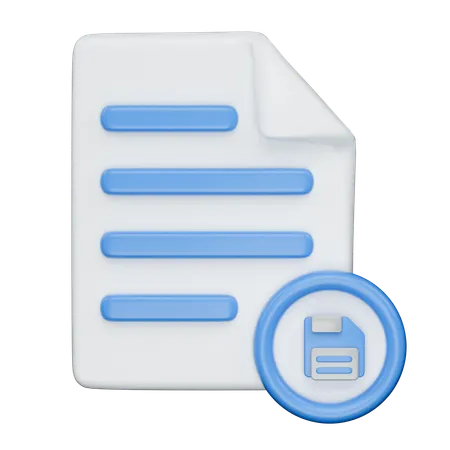 File Save  3D Icon