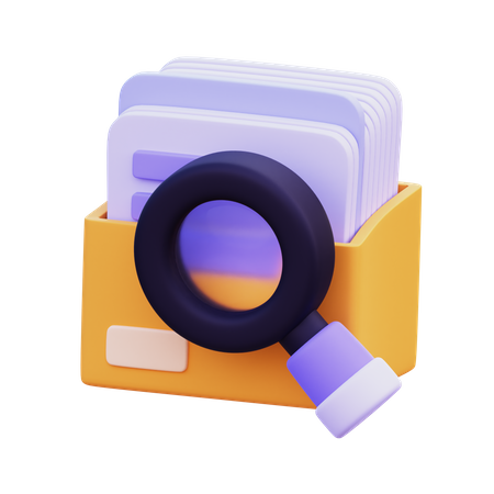 File Search  3D Icon