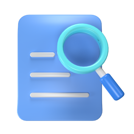 File Search  3D Icon