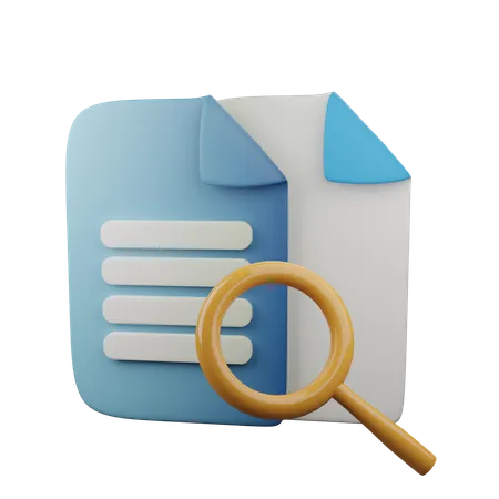 File Search 3 D Illustration Contains PNG BLEND And OBJ 3D Illustration