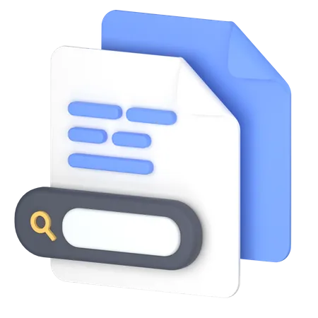 Search For Files 3D Icon