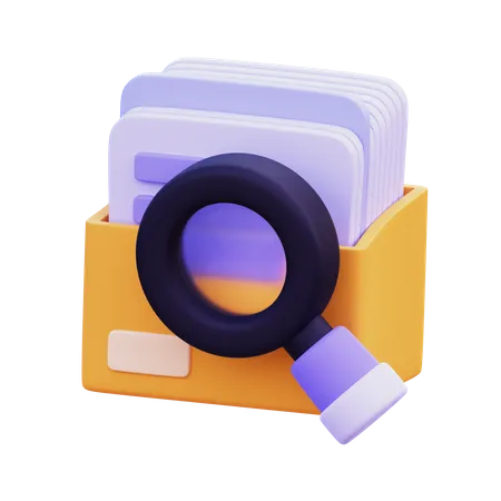 File Search  3D Icon