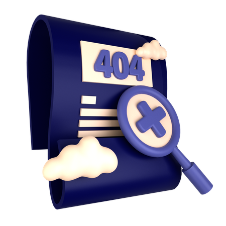 File Search Not Found  3D Icon
