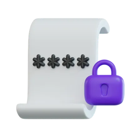 File Security  3D Icon